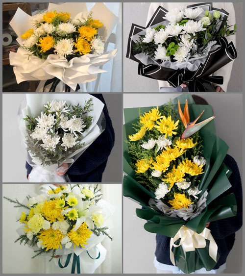 江苏南通启东市东海镇显中村白事花束代送